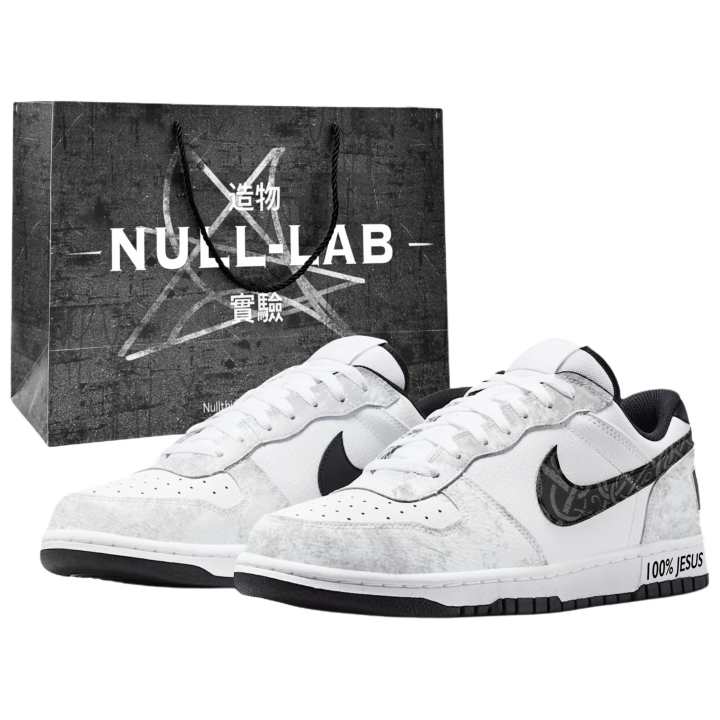 Nike Nike Big Skateboard Shoes Unisex Low Top White/Gray