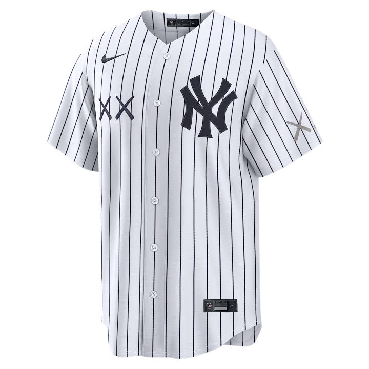 Nike Nike X KAWS Baseball Jerseys Men's White V Neck Moderate