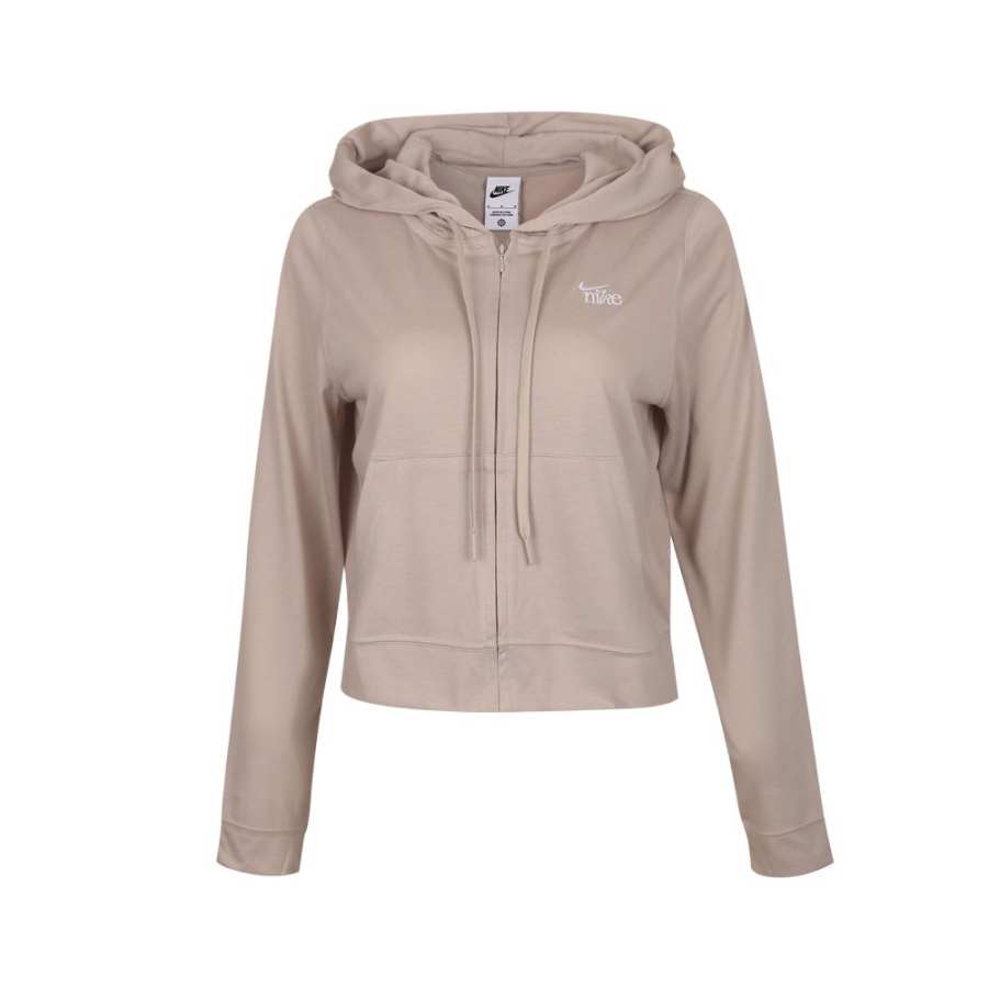 Nike Nike Jackets Women's Brown/White Hooded Non Detachable Moderate