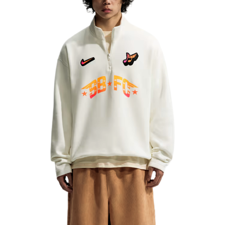 Nike Nike SB Sweatshirts Unisex Ecru Canvas Stand Collar Moderate