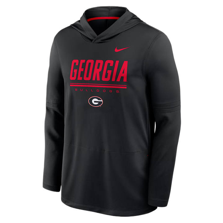 Nike Nike Dri Fit College Sweatshirts Men's Black/University Red Hooded Non Detachable Moderate
