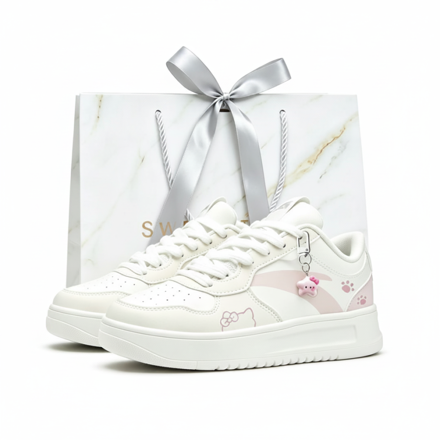 ANTA Skateboard Shoes Unisex Low Top Powder
