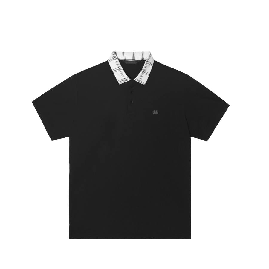 KOLON SPORT Polo Shirts Men's Black/Blk Polo Collar Moderate Other