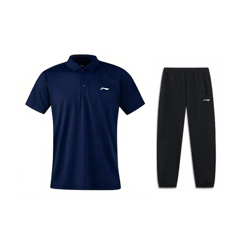 Li-Ning Li Ning Casual Sportswear Men's Polo Collar Moderate