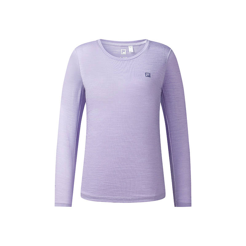 FILA T Shirts Women's Magical Purple Crew Neck Moderate Other