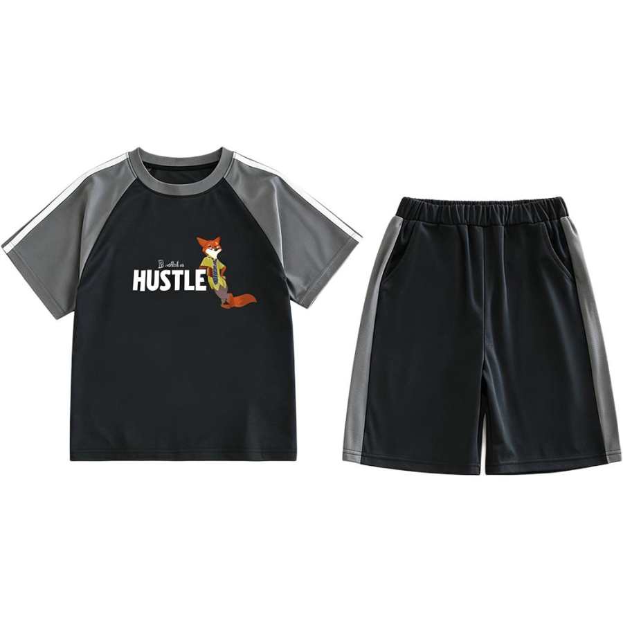 Disney Grade School Casual Sportswear Crew Neck Thin Stretch None