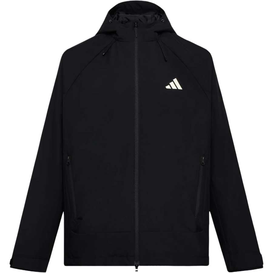 Adidas Adidas Jackets Unisex Black Hooded Non Detachable Moderate