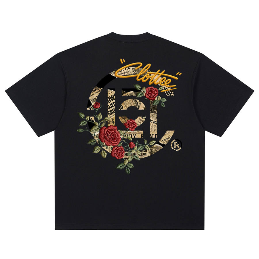 CLOT T Shirts Men's Crew Neck Moderate Straight Fit