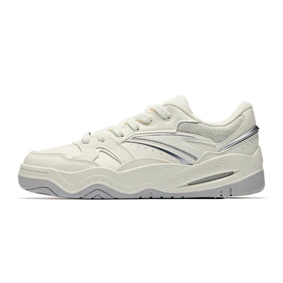 ANTA Wave Shoe Skateboard Shoes Women's Low Top Ivory White