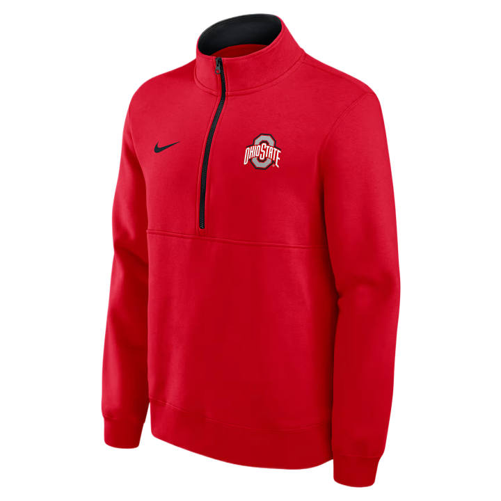 Nike Nike College Sweatshirts Men's University Red/Black Stand Collar Moderate
