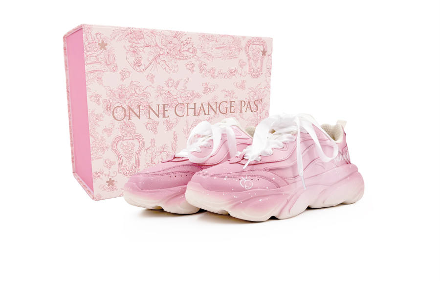 ANTA Claw Chunky Sneakers Women's Low Top Pink