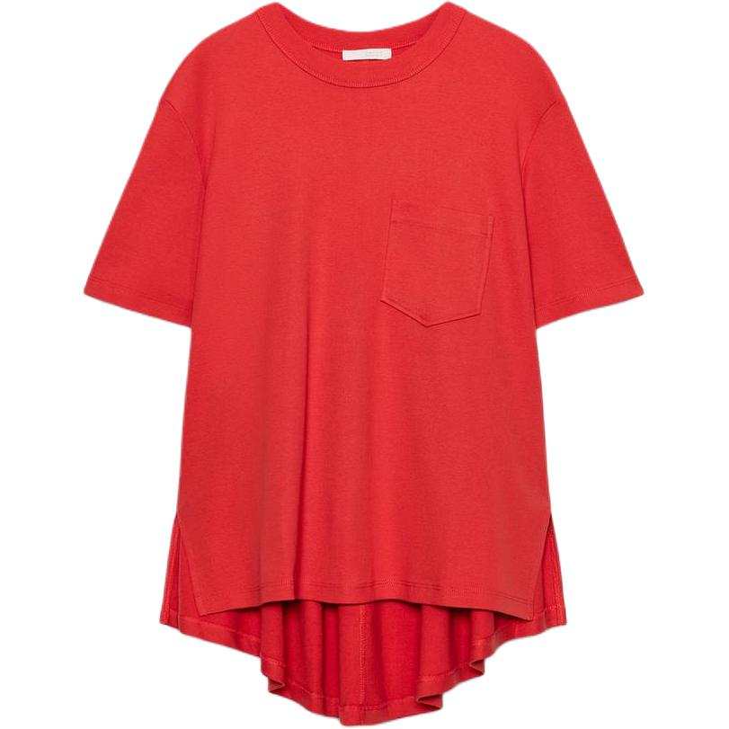 ZARA T Shirts Women's Coral Crew Neck