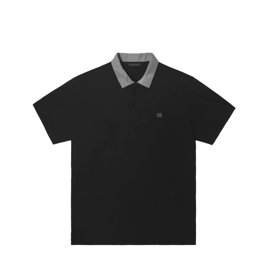 KOLON SPORT Polo Shirts Men's Black/Blk Polo Collar Moderate Other