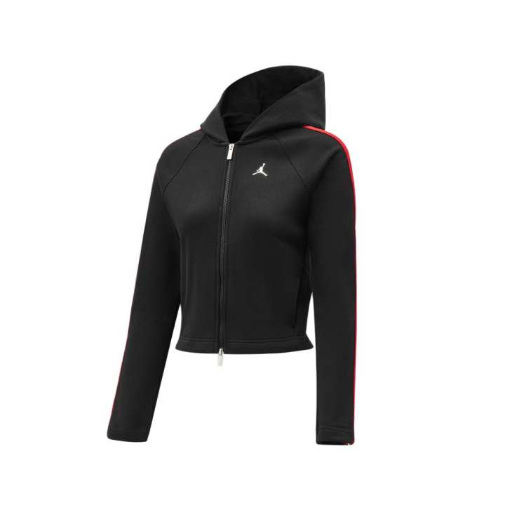 Jordan Jordan Jackets Women's Black Hooded Non Detachable Moderate