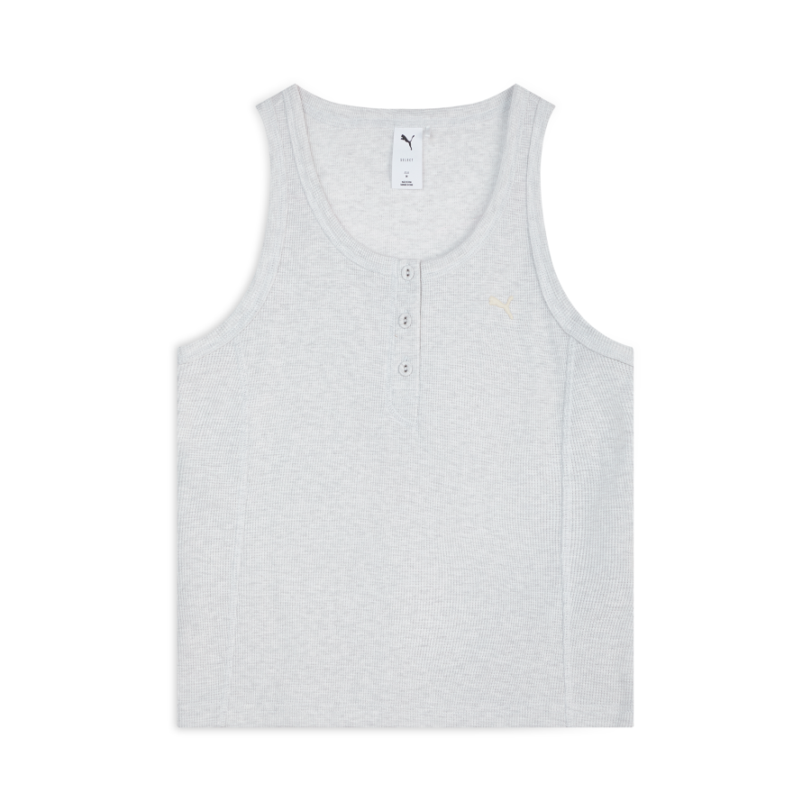PUMA Select Tank Tops Women's White Henry Collar Moderate Other