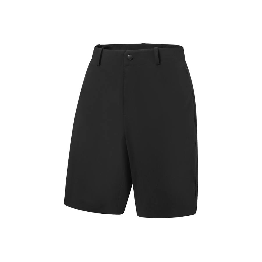 Li-Ning Li Ning Gold Logo | Casual Shorts Men's Black Moderate Straight Fit Pants