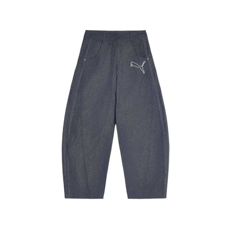 PUMA T7 Casual Pants Women's Marine Blue 16 Moderate Wide Leg Pants