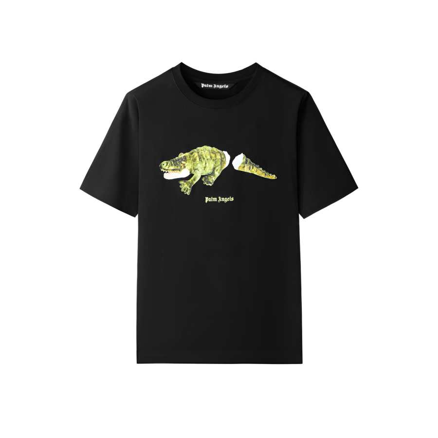 PALM ANGELS T Shirts Men's Crew Neck Moderate Straight Fit