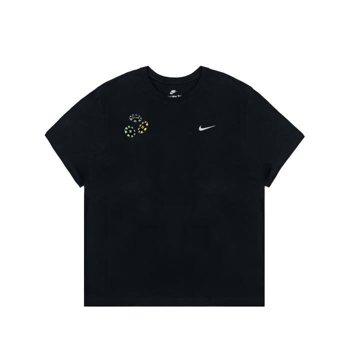 Nike Nike Sportswear T Shirts Men's Black Crew Neck Moderate Straight Fit