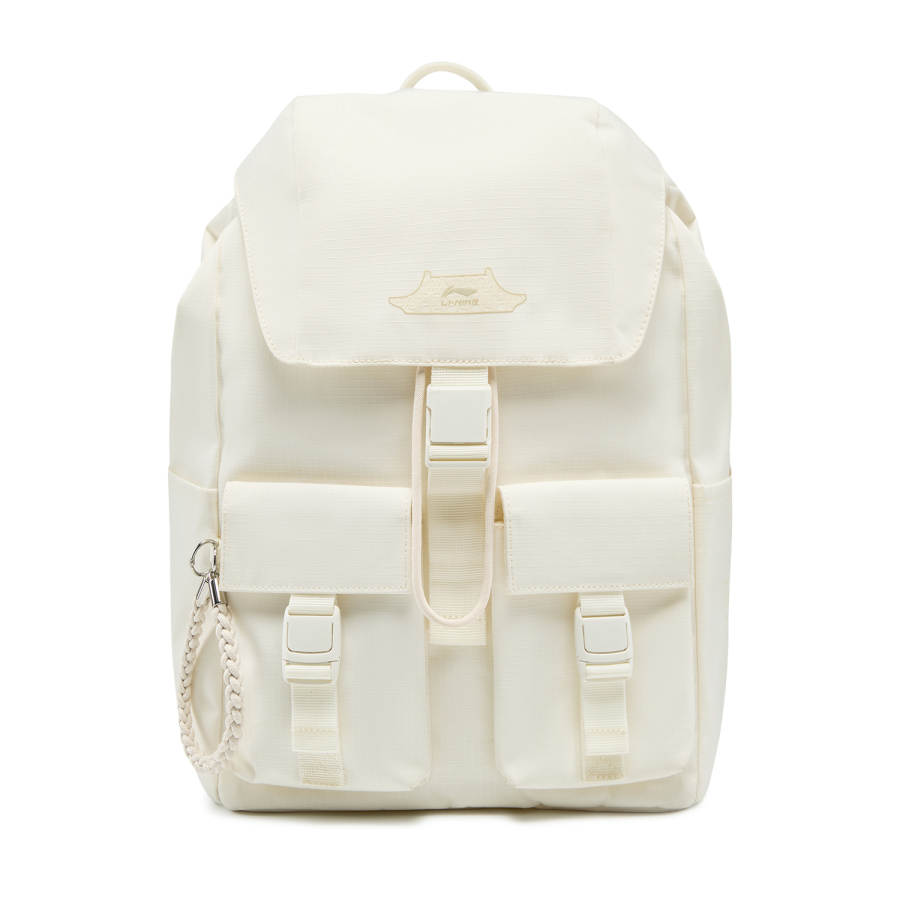 Li-Ning Li Ning Sports Trendy Collection Backpacks Ivory Charm Included