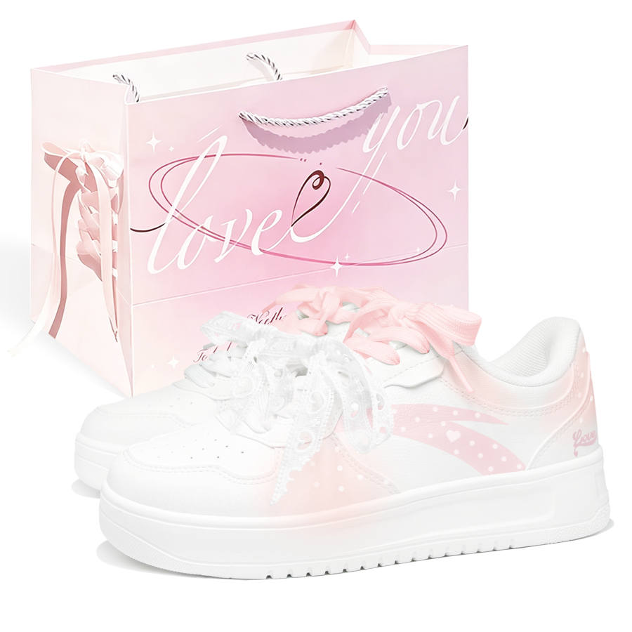 ANTA Skateboard Shoes Women's Low Top White