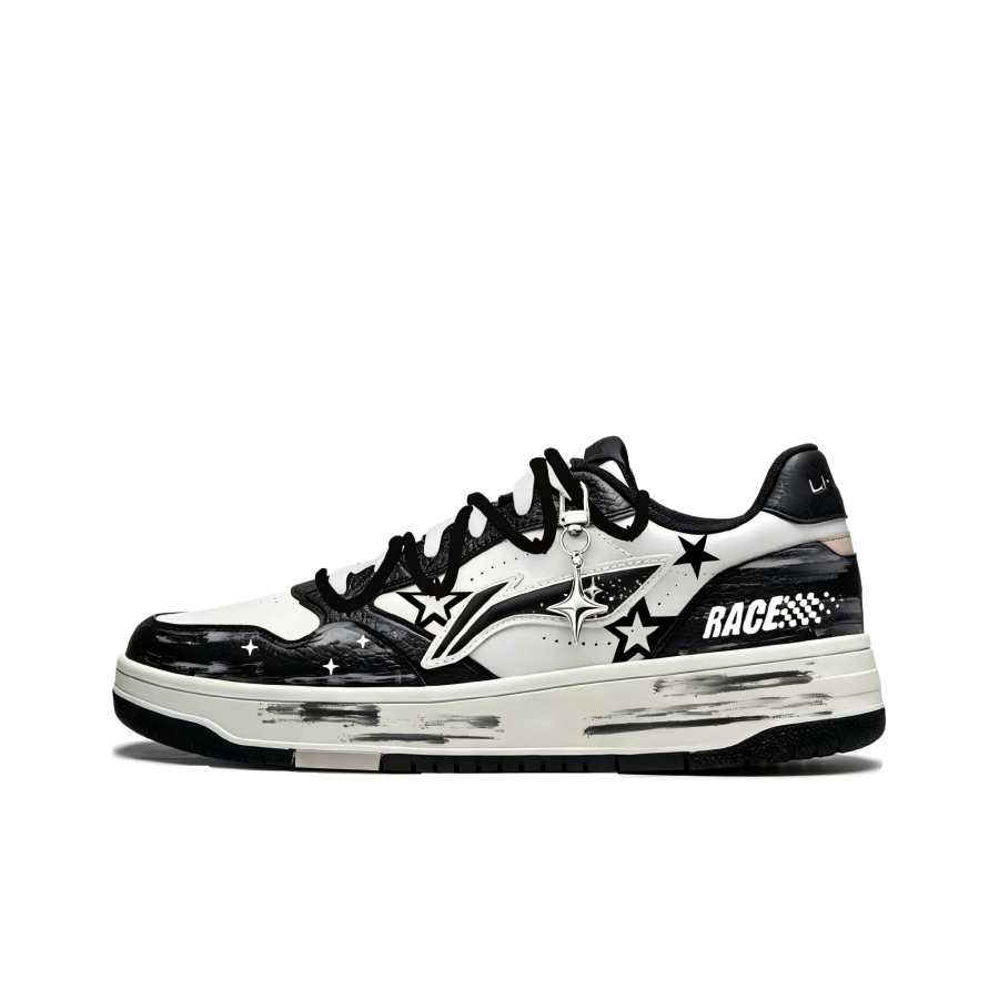 Li-Ning Li Ning Tianji Soft Skateboard Shoes Unisex Low Top White