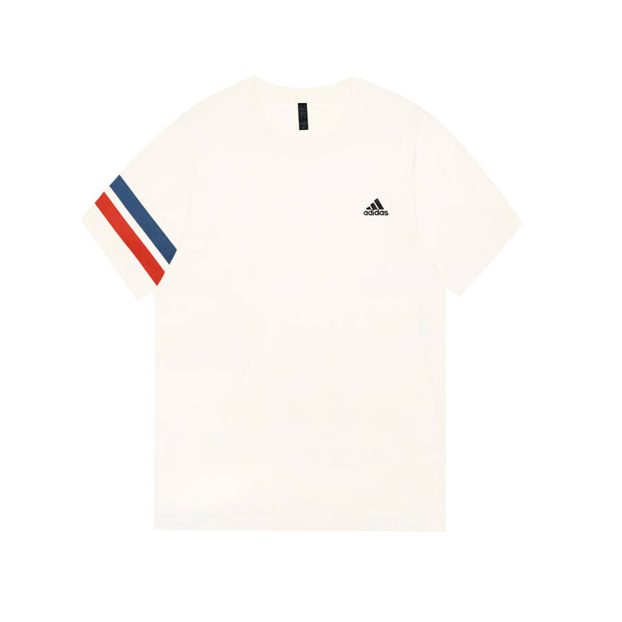 Adidas Adidas MUST HAVES T Shirts Unisex Ecru Crew Neck Moderate Straight Fit