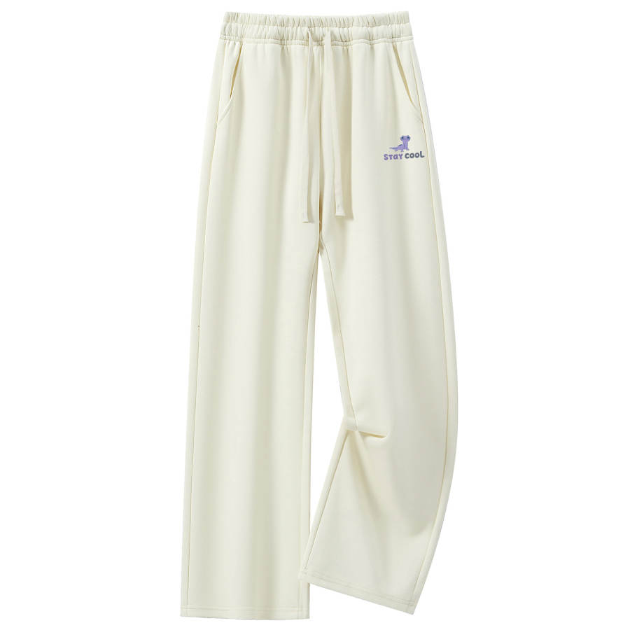 Disney Knitted Sweatpants Unisex Moderate Straight Fit Pants