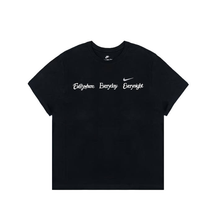 Nike Nike Sportswear T Shirts Men's Black Crew Neck Moderate Straight Fit