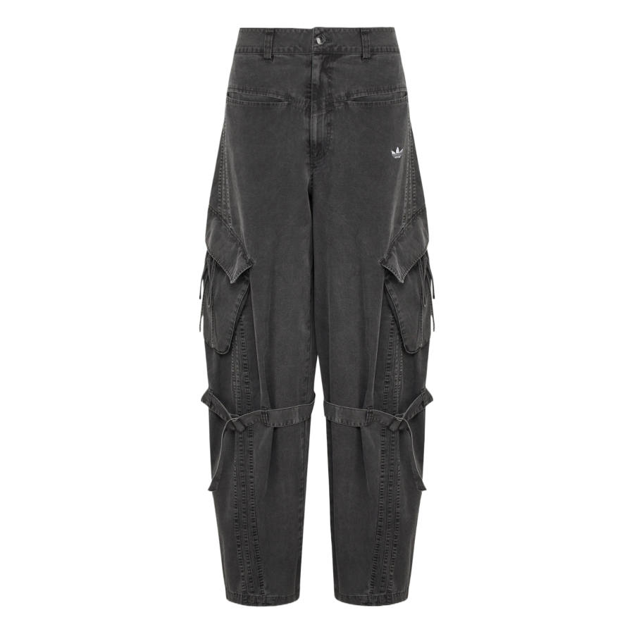 Adidas Originals Casual Pants Women's Stone Gray Moderate Straight Fit Pants