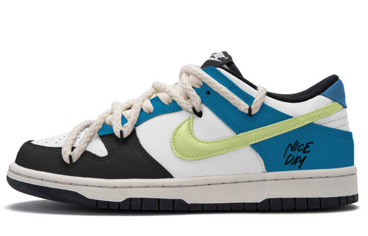Nike Nike Dunk Skateboard Shoes Unisex Low Top Blue Black