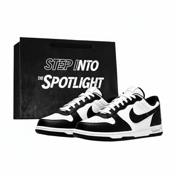 Nike Nike Big Skateboard Shoes Unisex Low Top Black White