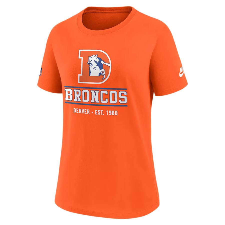 Nike Nike NFL T Shirts Women's Orange Crew Neck