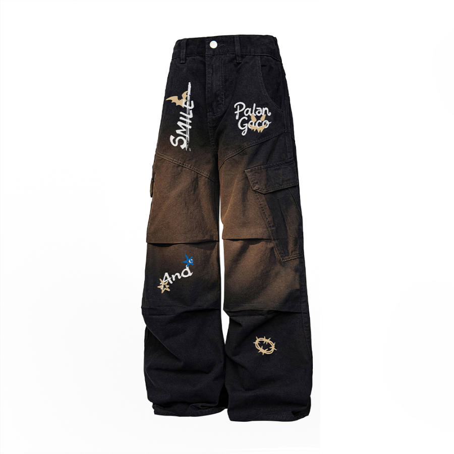 PAL ONGACO Casual Pants Unisex Moderate Straight Fit Pants