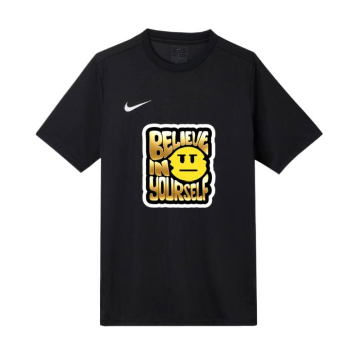 Nike Nike T Shirts Unisex Black Crew Neck Moderate Straight Fit