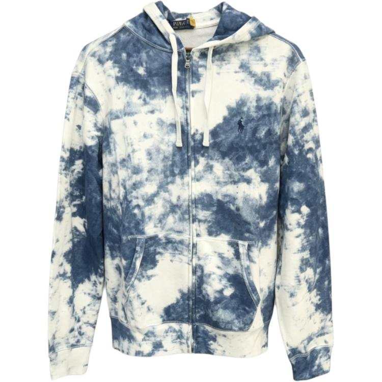 Polo Ralph Lauren Sweatshirts Men's Blue Hooded Non Detachable Moderate