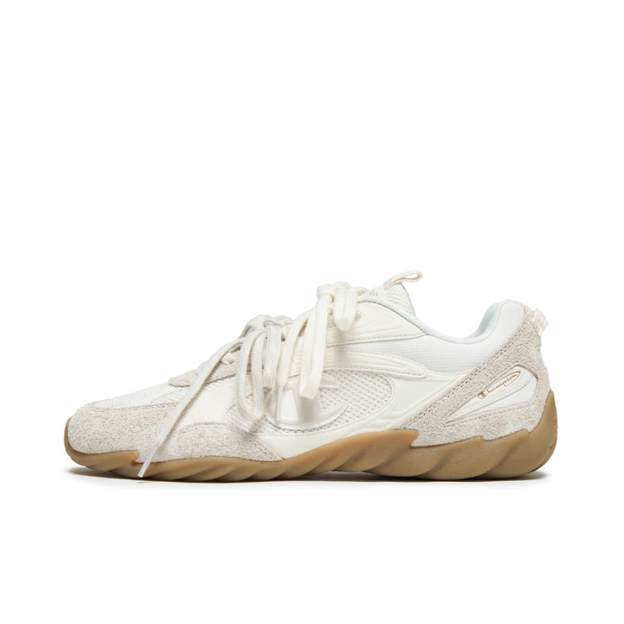 Champion Running Shoes Men's Low Top Milk White/Silver Birch Gray