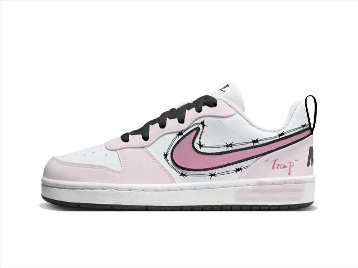 Nike Nike Court Borough Skateboard Shoes Women's Low Top Pink