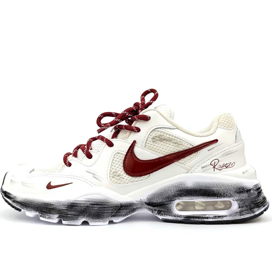 Nike Nike Air Max Furiosa Running Shoes Unisex Low Top White, Black, Red