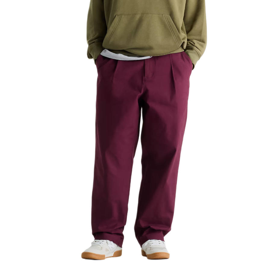 New Balance New Balance Casual Pants Men's Burgundy Moderate Straight Fit Pants