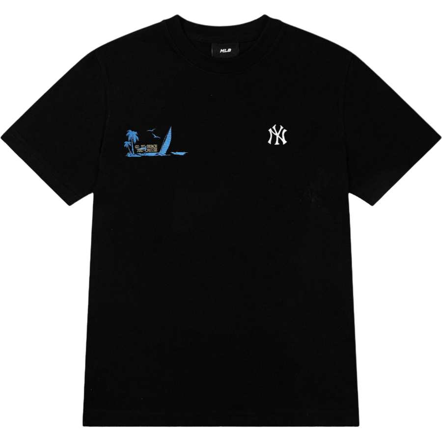 MLB MLB T Shirts Unisex Black Crew Neck Moderate Straight Fit