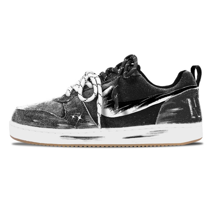 Nike Nike Court Borough Skateboard Shoes Men's Low Top Black/White
