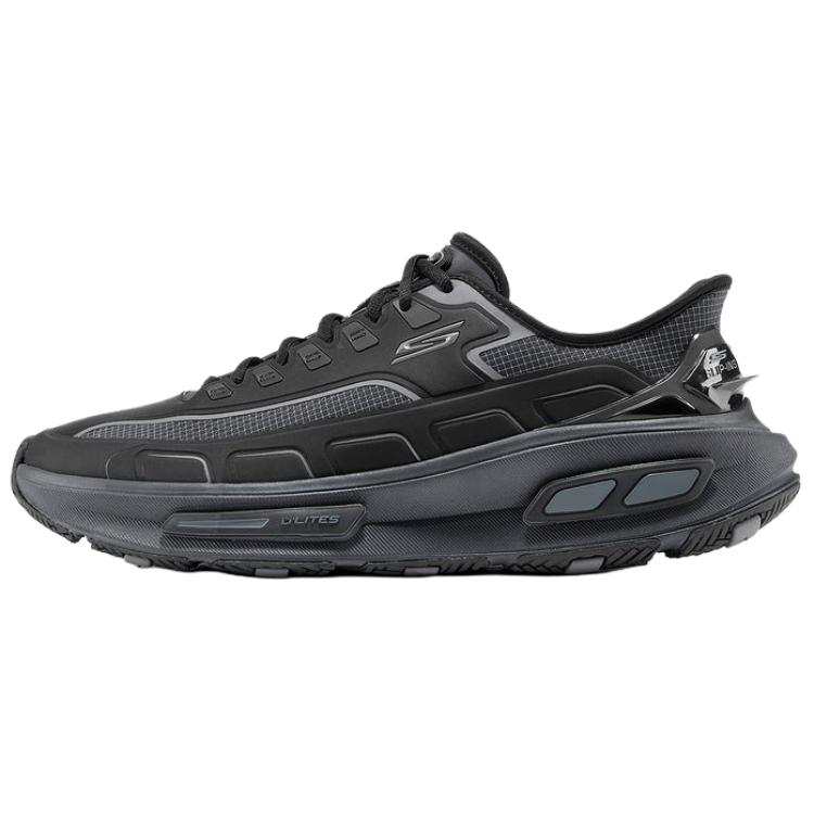 Skechers Arch Fit D'Lites 330 Running Shoes Men's Low Top Black Gray Color
