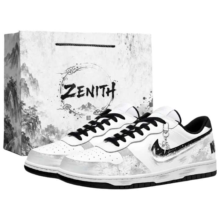Nike Nike Big Skateboard Shoes Men's Low Top White/Gray/Black