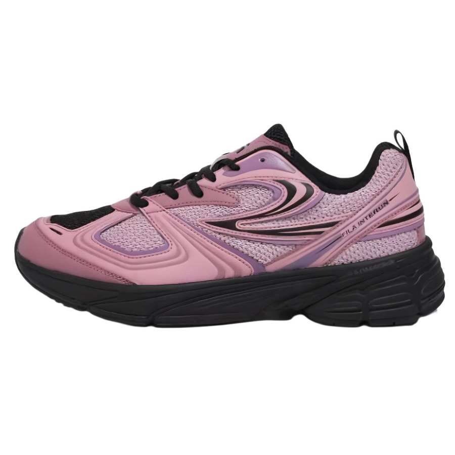 FILA Interrun Synthetic Leather Low top Casual Running Shoes Unisex Pink