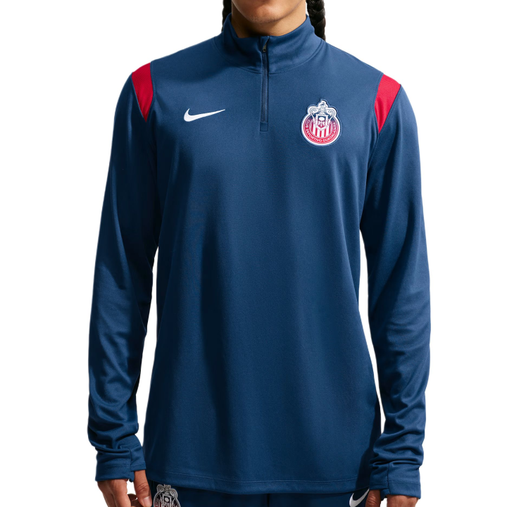 Nike Nike Pro Soccer Jerseys Men's Brave Blue/Gym Red/White Stand Collar Moderate