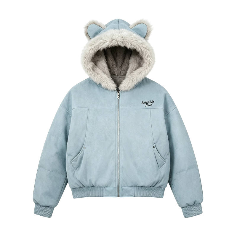 CPAURA Puffer Jackets Women's Hooded Non Detachable Thickened