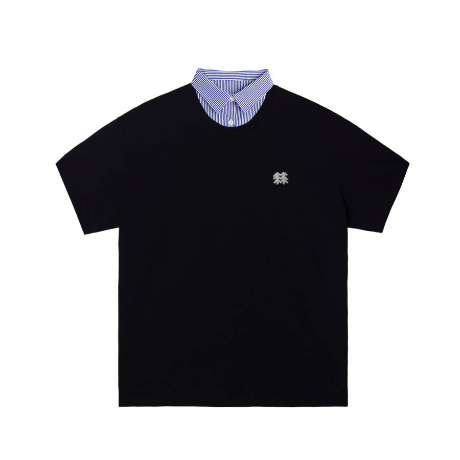 KOLON SPORT T Shirts Unisex Black/Black Crew Neck