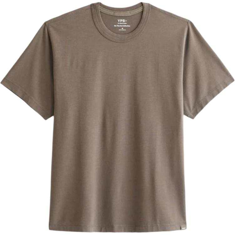 Abercrombie&Fitch T Shirts Men's Brown Crew Neck