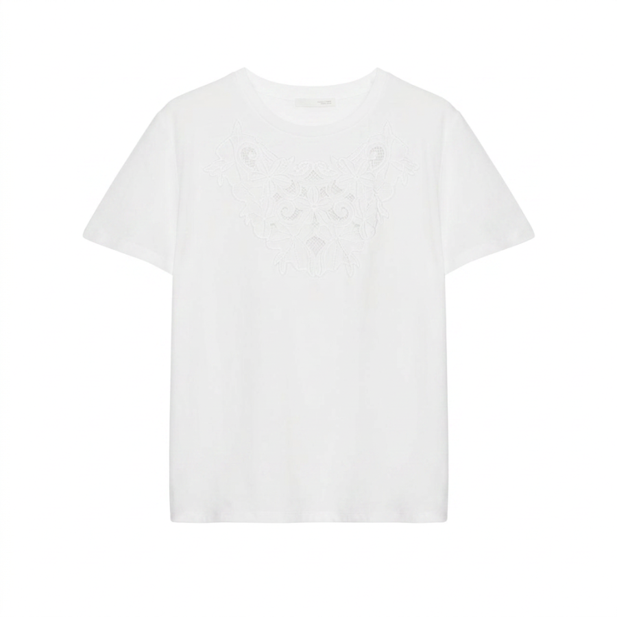 ZARA T Shirts Women's White Crew Neck
